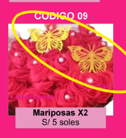 Mariposas en ramos x2